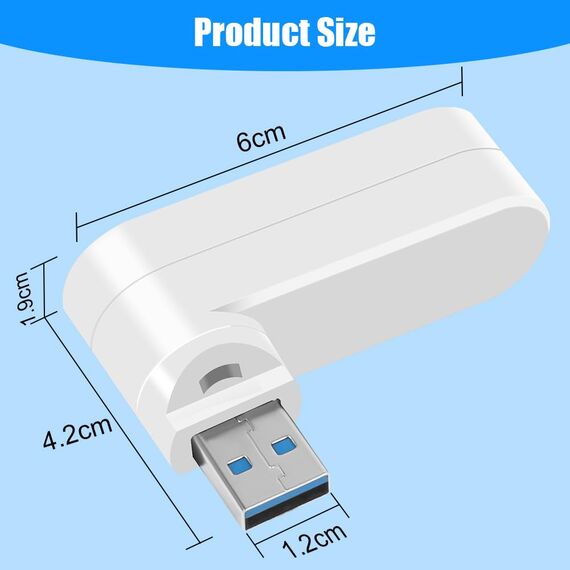 AXFEE 4 Port USB Hub, Mini Hub Mit Mehreren Anschlüssen, 1 USB 3.0+2 USB 2.0+Type-C, Splitter Erweiterung Adapter für Laptop MacBook Desktop PC, Kompatibel Mit Flash Laufwerk Tastatur