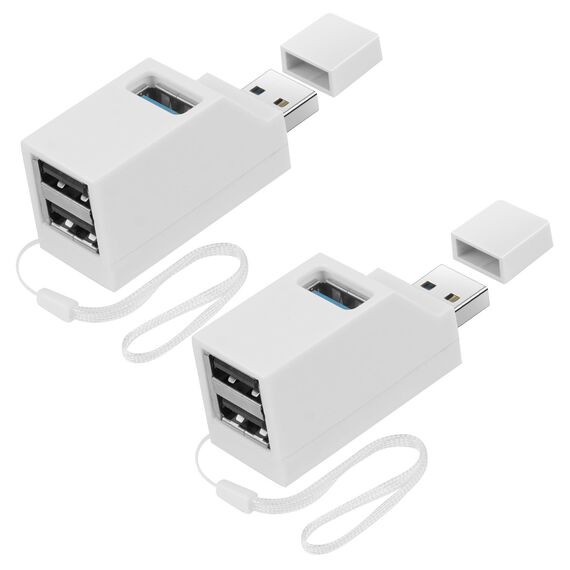 AXFEE 3 Port USB Hub Mit 1 USB 3.0 + 2 USB 2.0 Anschlüssen, Mini Splitter Erweiterung Adapter für Laptop, MacBook, Desktop PC, Flash-Laufwerk und Tastatur