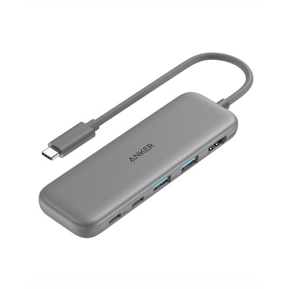 Anker USB C Hub, 332 USB-C Hub (5-in-1) mit 4K HDMI Display, 5Gbps Datenanschluss und 2 USB-A Ports für MacBook Pro, Air, Dell XPS, Lenovo Thinkpad, HP Laptops Mehr