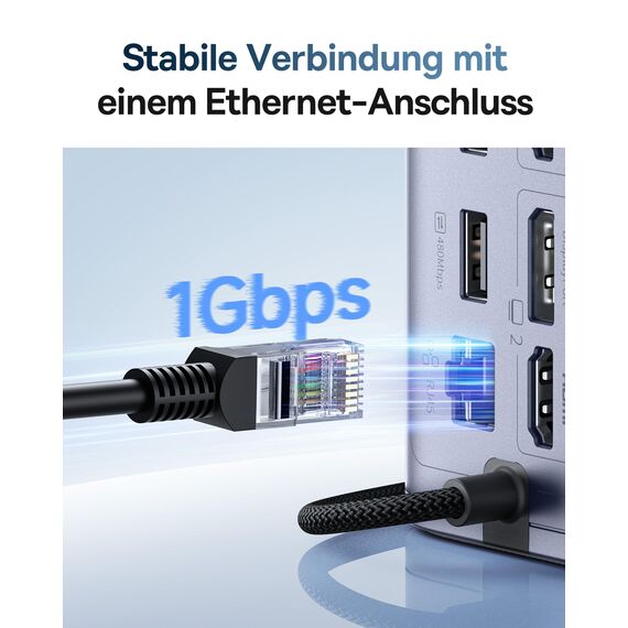 Baseus Nomos Air Mac 12 in 1, Displaylink Docking Station, Dockingstation 2 Monitore Erweiterung für macOS, mit 2K HDMI/DP, 10Gbps USB-C/A, 100W PD, Gigabit Ethernet, Displaylink-Treiber Erforderlich