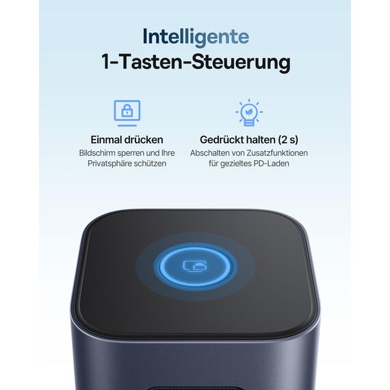Baseus Nomos Air Mac 12 in 1, Displaylink Docking Station, Dockingstation 2 Monitore Erweiterung für macOS, mit 2K HDMI/DP, 10Gbps USB-C/A, 100W PD, Gigabit Ethernet, Displaylink-Treiber Erforderlich