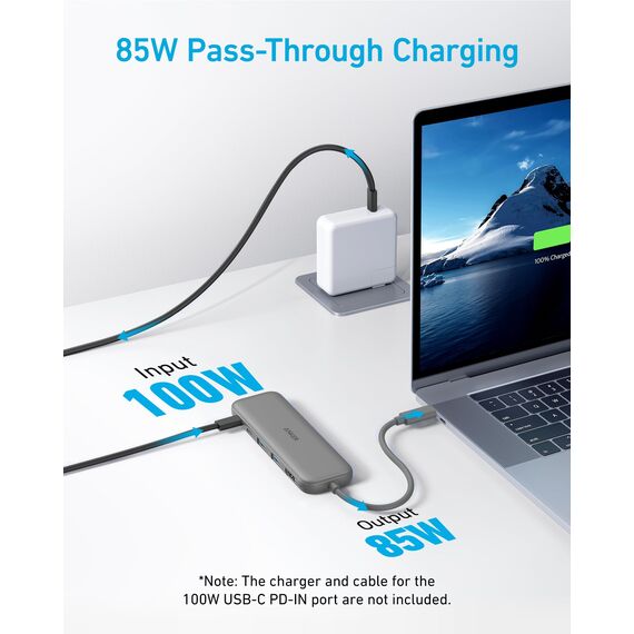 Anker USB C Hub, 332 USB-C Hub (5-in-1) mit 4K HDMI Display, 5Gbps Datenanschluss und 2 USB-A Ports für MacBook Pro, Air, Dell XPS, Lenovo Thinkpad, HP Laptops Mehr