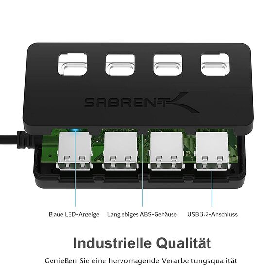 Sabrent 4-Port USB 3.0 Hub (HB-UMP3)