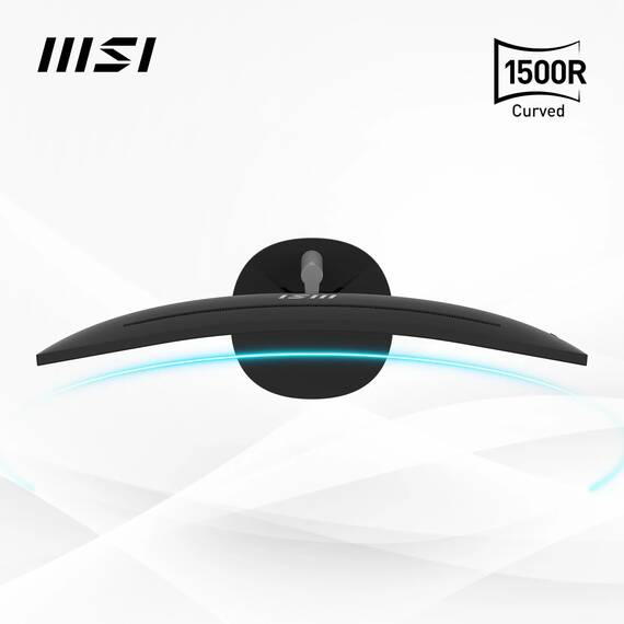 MSI PRO MP341CQDE – 34" UWQHD (3440x1440) im 21:9-Format, 1500R Curved, 100Hz, HD-Ready, 3000:1 Kontrast, neigbar, VESA-kompatibel, DP 1.2a, 2X HDMI 2.0b
