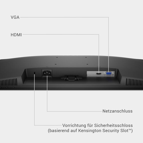 Dell 24 Monitor - SE2425HM, Full HD (1920x1080), 100Hz, IPS, 5ms, VESA (100x100mm), HDMI, VGA, 3 Jahre Garantie, Schwarz