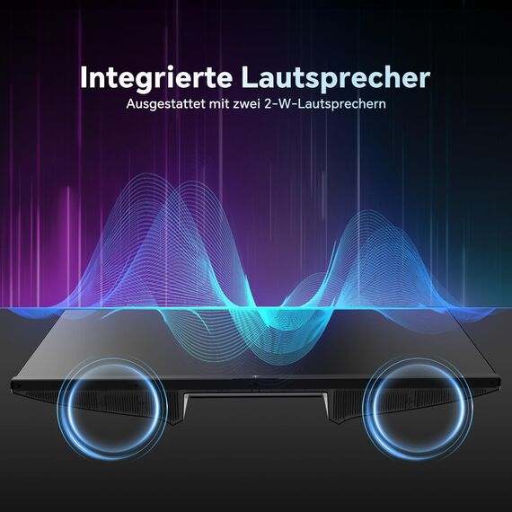 KTC Gaming Monitor 27 Zoll | 2K@200Hz | Eingebaute Lautsprecher | Fast IPS Panel | 1ms Reaktionszeit (MPRT) | 450 cd/㎡ Helligkeit, HDR400 | Adaptive Sync | 131% sRGB, 97% DCI-P3, ΔE＜2 | Weiß