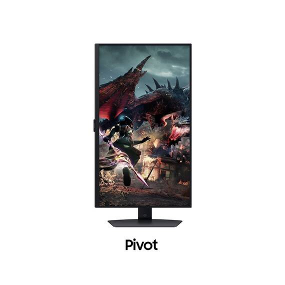 Samsung Odyssey G50D QHD Gaming Monitor, 27 Zoll, Bildschirm mit Fast IPS-Panel, 2.560 x 1.440 Pixel, AMD FreeSync, Bildwiederholrate 180 Hz, Reaktionszeit 1 ms (G/G)