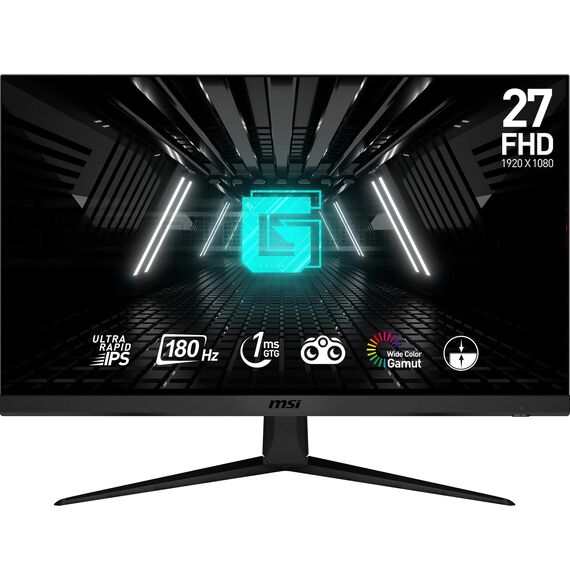MSI G2712FDE 27 Zoll FHD Gaming Monitor - 1920 x 1080 Ultra Rapid IPS Panel, 180 Hz / 1ms (GtG), 96% sRGB, Adaptive Sync - DP 1.2a, HDMI 2.0b CEC
