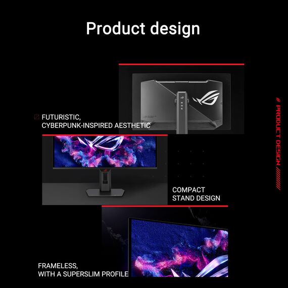 ROG Strix XG27AQDMES Gaming-Monitor (27 Zoll (26,5 Zoll sichtbar) 1440p QD-OLED, 240 Hz, 0,03ms, Neo Proximity Sensor, ASUS OLED Care Pro, G-SYNC kompatibel, 99% DCI-P3, DisplayWidget Center)