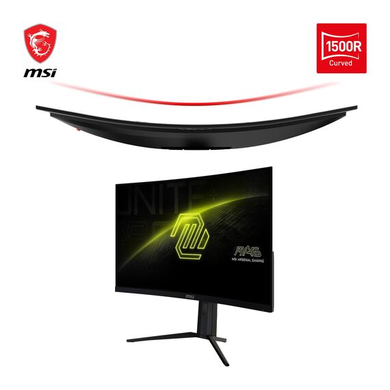 MSI MAG 321CUPDE 31,5 Zoll UHD Curved Gaming Monitor - 1500R 3840 x 2160 VA Panel, 160Hz / 1ms, Adaptive-Sync - DP 1.4a, USB Typ-C (DP alt., w/ 15W PD), HDMI 2.1 CEC