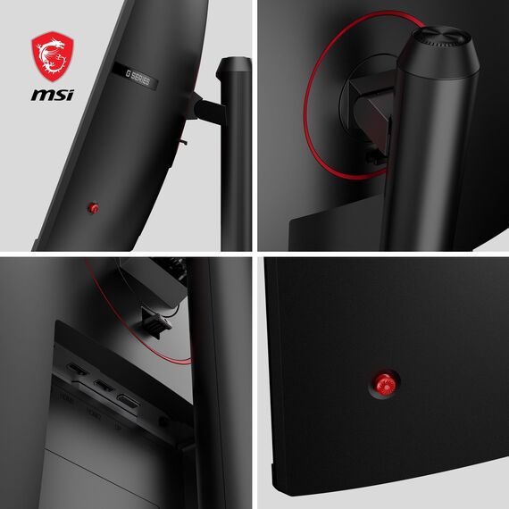 MSI G32CQ5P 31,5 Zoll (80cm) WQHD Curved Gaming Monitor - 1500R 2560 x 1440 VA Panel, 170Hz / 1ms, Adaptive Sync, 3-Fach Verstellbarer Standfuß - DP 1.2a, HDMI 2.0b CEC
