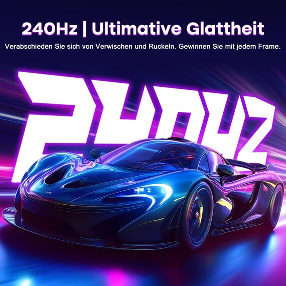 Amzfast 34 Zoll Curved Gaming Monitor, 3440x1440 UWQHD, 240Hz, 21:9 VA Panel, 1500R, 1ms MPRT, Adaptive Sync, HDR, DCI-P3 98%, sRGB 130%, Pip/PBP, HDMI2.1 & DP1.4, VESA 75x75mm, AMZG34C5Q Pro