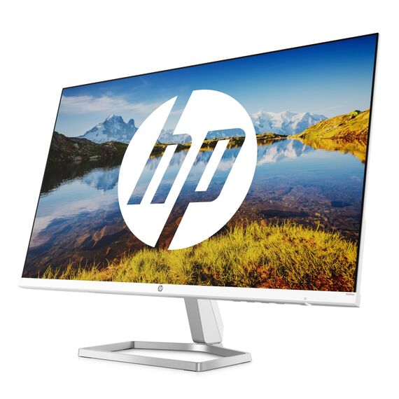 HP M24fwa Monitor - 24 Zoll Bildschirm, Full HD IPS Display, 75Hz, 5ms Reaktionszeit, AMD Freesync, HDMI, VGA, Audio In & Out, integrierte Lautsprecher, Weiss