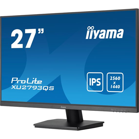 iiyama Prolite XU2793QS-B7 68,5cm 27" IPS LED-Monitor WQHD 100Hz HDMI DP Slim-Line Adaptive Sync schwarz