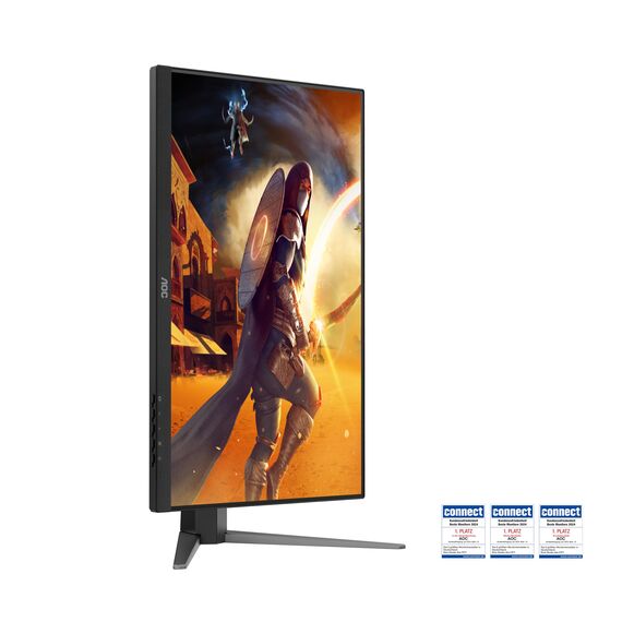 AOC 27G4HA 27 Zoll FHD Gaming Monitor, 200Hz, Fast IPS Panel, 0.5ms MPRT, Adaptive Sync, HDR10, G-Sync Compatible, Höhenverstellung,Lautsprecher,(1920x1080 HDMI 2X 2.0 DP 1x 1.4) Schwarz
