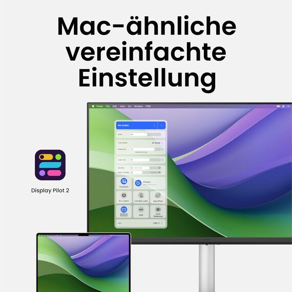 BenQ MA320U 32 Zoll 4K 3840x2160 Monitor für MacBook Pro/Air, Dual USB-C, 90W-Stromversorgung, Mac Color Match, USB-Hub, Helligkeits- und Lautstärkeregelung auf Mac, Verstellbarer Fuß, P3-Farbraum