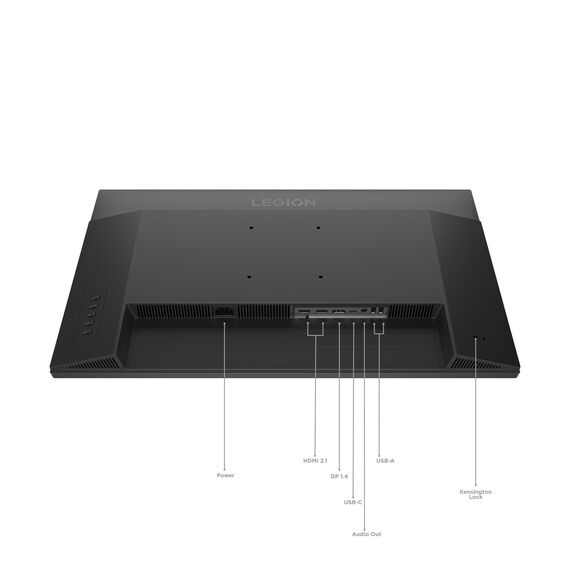 Lenovo Legion 27QD-10 | 27" QHD WLED Gaming Monitor | 2560x1440 | 16:9 | 240Hz | 0.5ms Reaktionszeit | USB-C | HDMI | USB-A | Jack 3.5mm | IPS-Panel | Standfuß | TÜV | schwarz | 5.6 kg