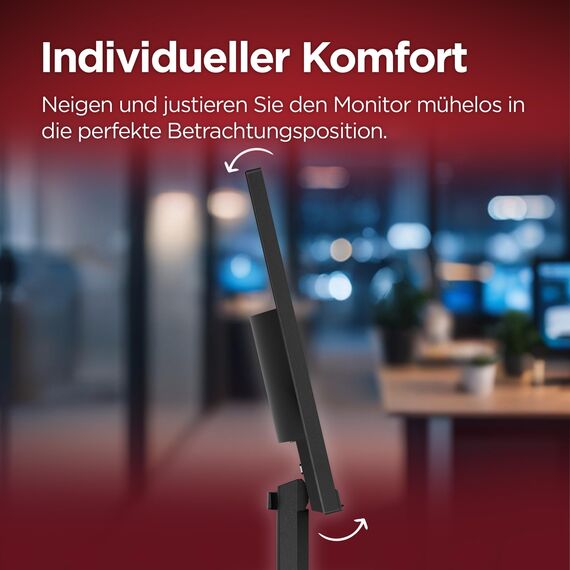 Lenovo L24-4e | 23.8" Full HD WLED Monitor | 1920x1080 | 16:9 | 100 Hz | 4ms Reaktionszeit | IPS-Panel | HDMI | VGA Anschluss | Entspiegelt | Raven schwarz | 3 kg