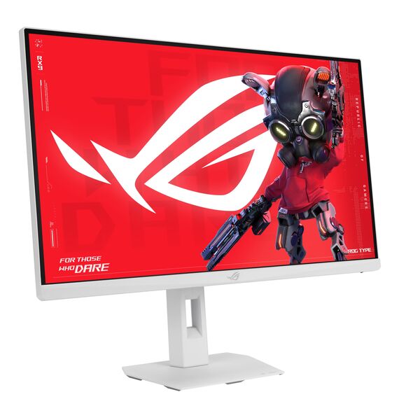 ASUS ROG Strix XG27ACMES-W 27 Zoll Gaming Monitor (2560 x 1440, 255 Hz OC (über 144 Hz), 0,3 ms, Fast IPS, Extreme Low Motion Blur Sync, USB Typ C, G-Sync-kompatibel, DisplayWidget Center, Stativgewin