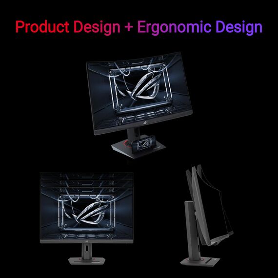 ASUS ROG Strix XG27WCS 27 Zoll Curved Gaming Monitor (WQHD 2560x1440, 180Hz, 1ms GTG, Fast VA, ELMB Sync, USB-C, FreeSync, HDR, DisplayWidget, Stativanschluss)