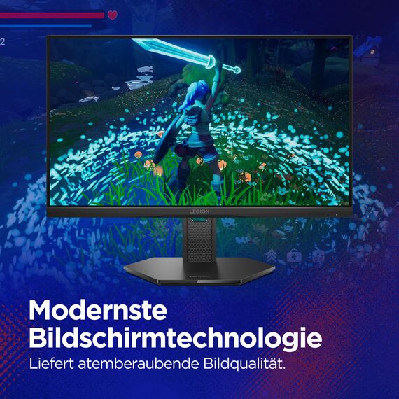 Lenovo Legion 25-10 | 25" Full HD WLED Gaming Monitor | 1920x1080 | 16:9 |320Hz | 0.5 ms Reaktionszeit | HDMI | VGA | Audio 3.5mm | 3-seitig-Panel | TÜV Augenschutz | schwarz | 5.2 kg