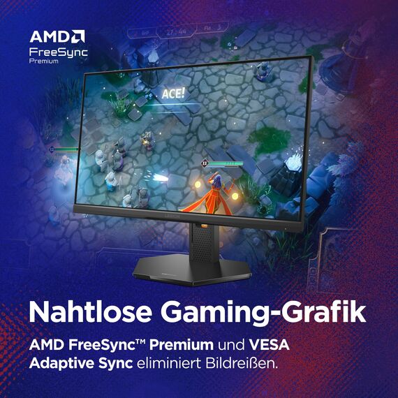 Lenovo Legion 25-10 | 25" Full HD WLED Gaming Monitor | 1920x1080 | 16:9 |320Hz | 0.5 ms Reaktionszeit | HDMI | VGA | Audio 3.5mm | 3-seitig-Panel | TÜV Augenschutz | schwarz | 5.2 kg