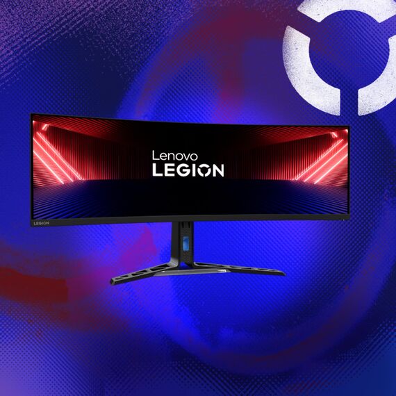 Lenovo R45w-30 | 44,5" 5K Gaming Monitor | 5120x1440 | 170Hz | 450 nits | 1ms Reaktionszeit | HDMI | DisplayPort | AMD FreeSync Premium Pro | integr. Lautsprecher | höhenverstellbar | schwarz