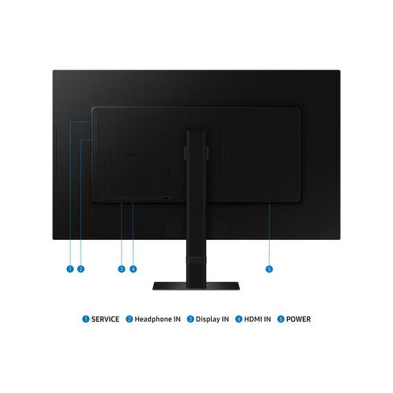Samsung ViewFinity S70D 4K-Monitor 27 Zoll, UHD, 3.840 x 2.160, 60 Hz, HDR10, Easy Setup-Ständer, Eye Saver Mode, LS27D700EAUXEN