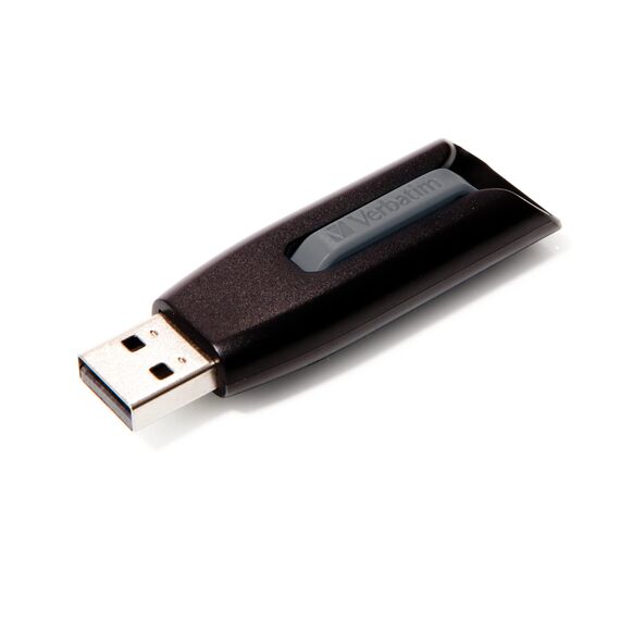 VERBATIM Store 'n' Go V3 USB-Stick I USB-3.2 Gen1 I 16 GB I Speicherstick mit Schiebemechanismus I USB-3 mit SuperSpeed-Schnittstelle I externer Speicher für Laptop Notebook & Co I schwarz