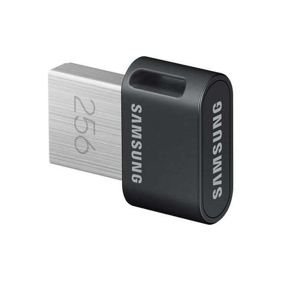 Samsung FIT Plus USB-Stick Typ-A, 256 GB, 400 MB/s Lesen, 110 MB/s Schreiben, kompakter USB 3.1 Speicherstick mit Schlüsselring, Gray, MUF-256AB/APC