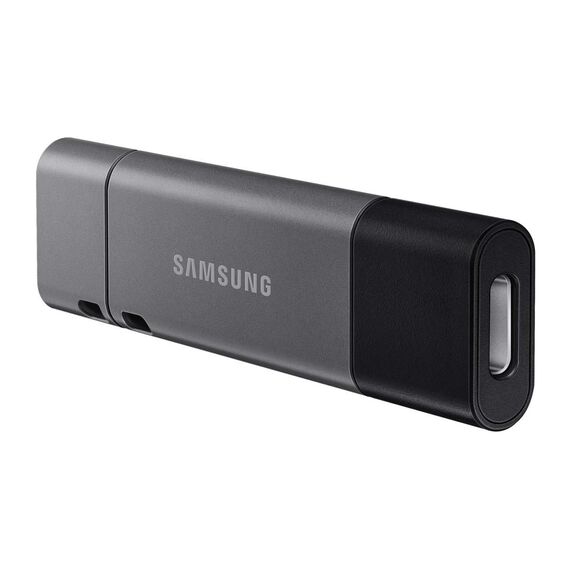 Samsung DUO Plus USB-Stick Typ-A, 64 GB, 300 MB/s Lesen, 30 MB/s Schreiben, Widerstandsfähiges USB 3.1 Flash Drive mit Schlüsselring, Gunmetal Gray, MUF-64DB/APC