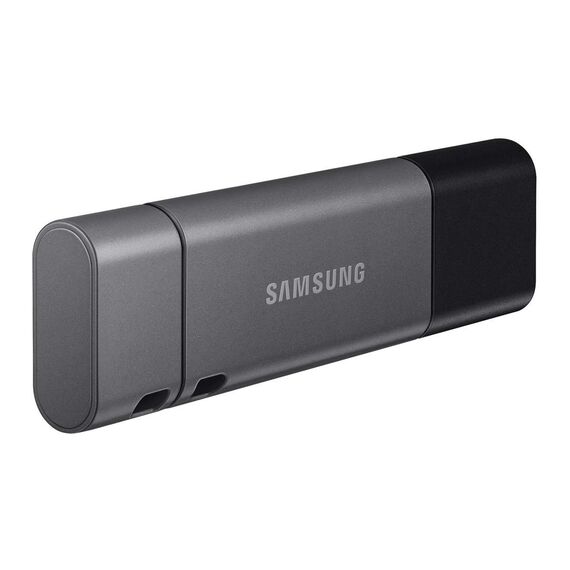 Samsung DUO Plus USB-Stick Typ-A, 64 GB, 300 MB/s Lesen, 30 MB/s Schreiben, Widerstandsfähiges USB 3.1 Flash Drive mit Schlüsselring, Gunmetal Gray, MUF-64DB/APC