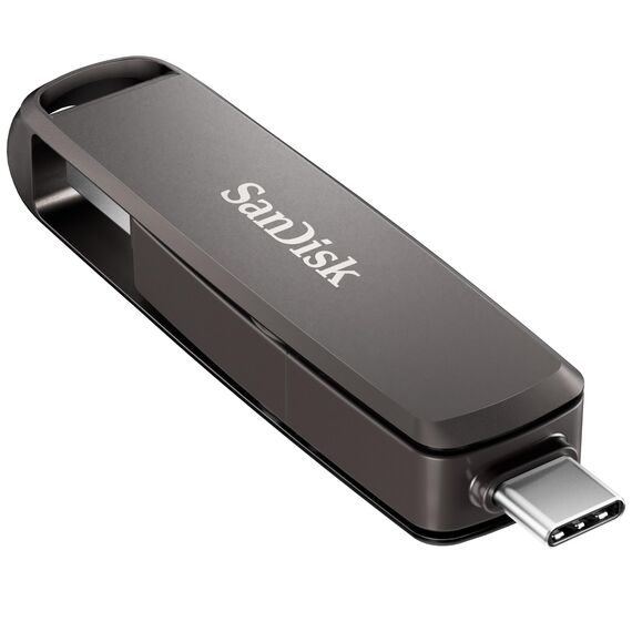 SANDISK Extreme PRO DUAL Drive 2 TB, Flash-Laufwerk 2-in-1 USB Type-A und USB Type-C, Lesen bis zu 1000 MB/s, Automatische Backup, Dateiverwaltung Metallgehäuses, Schwarz