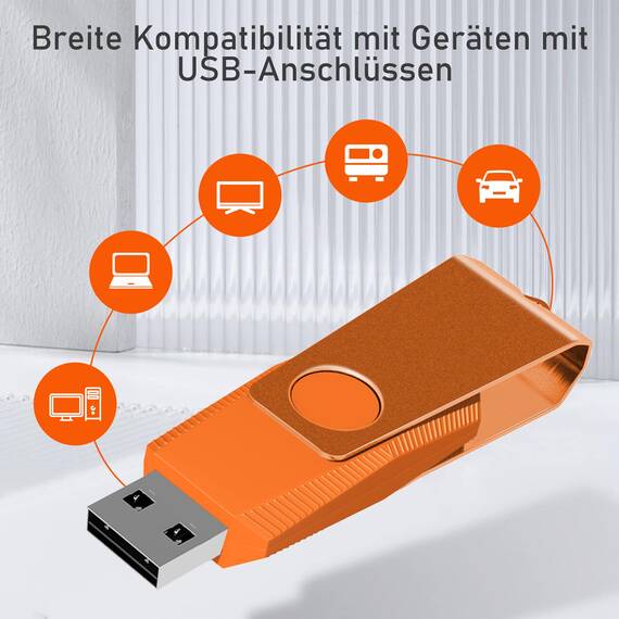 USB Sticks 4GB 10 Stück, AreTop USB 2.0 Farbiger Speicherstick, High Speed USB Stick mit Lanyard, Memory Stick Data Storage für PC/Computer/Laptop/Auto