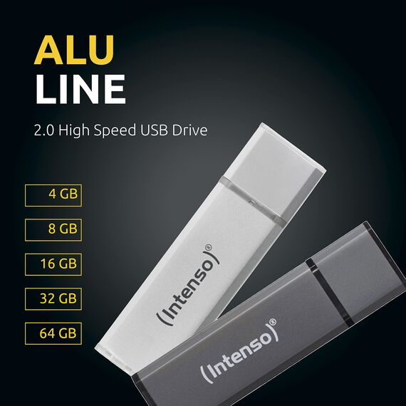Intenso Alu Line 3x 16GB USB-Stick USB 2.0 silber (Dreierpackung)