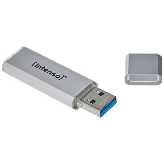 Intenso Ultra Line, 64GB Speicherstick, USB 3.2 Gen 1x1, silber