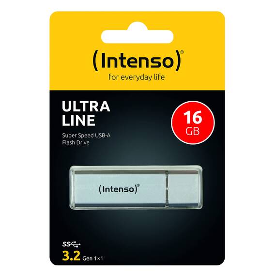 Intenso Ultra Line, 16GB Speicherstick, USB 3.2 Gen 1x1, silber