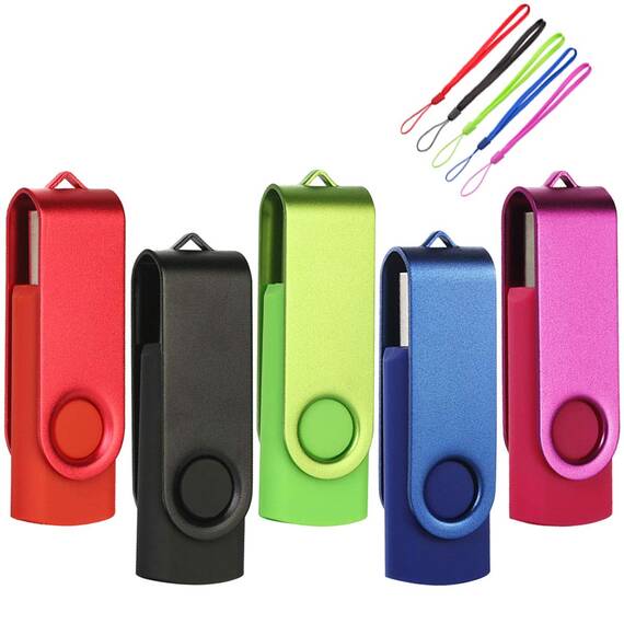 EASTBULL USB Stick 8GB 5 stück Speicherstick Mehrfarbig USB-Sticks Data Datenspeicher (8GB, Mehrfarbig)