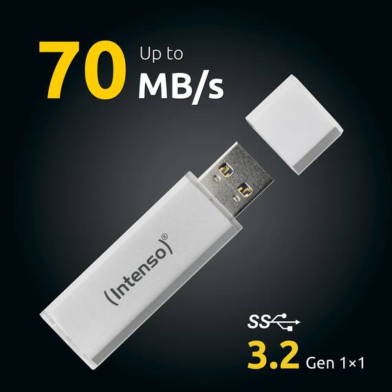 Intenso Ultra Line, 16GB Speicherstick, USB 3.2 Gen 1x1, silber