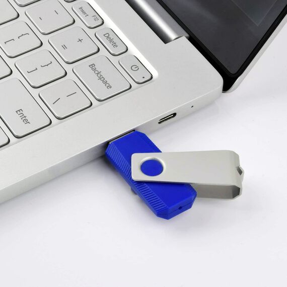 KEXIN USB Stick 128GB 5 Stück Speicherstick Rotate USB Sticks Metall Mehrfarbig USB 2.0 Flash-Laufwerk Flash Drive mit LED Licht (Rot,Grün,Schwarz,Blau,Orange)