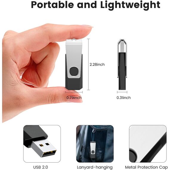 KEXIN USB Stick 32GB 50 Stück USB Sticks Speicherstick USB 2.0 Mehrfarbig für Datenspeicherung Dateifreigabe Kommerzielles Geschäft Geschenk
