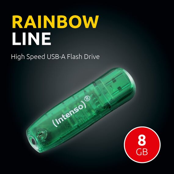 Intenso Rainbow Line 8 GB USB-Stick USB 2.0 Grün