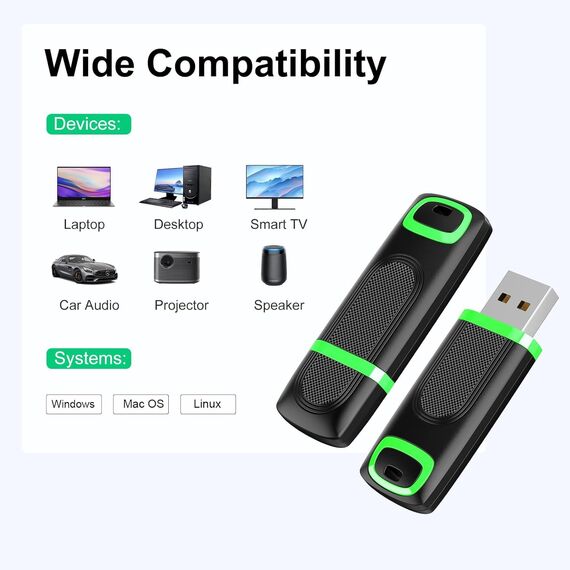 KEXIN USB Stick 32GB USB 3.0, Speicherstick mit Cap LED-Licht, Lesegeschwindigkeit bis 100 MB/s, für PC Laptop TV Auto Schwarz Grün