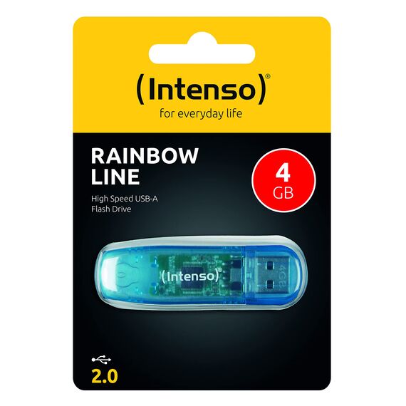 Intenso Rainbow Line 4 GB USB-Stick USB 2.0 Blau