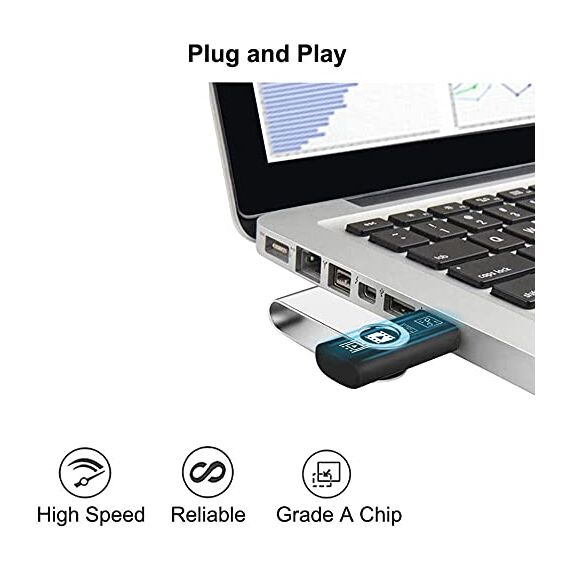 KOOTION 10 Stück USB Sticks 32GB Speichersticks Set USB 2.0 10 STK Memory Stick Metall 32G Thumb Drive 10er Pack Flash-Laufwerke Speicher Sticks 32 Gbyte Flash Sticks USB Flash Drives Bunt, Schwarz
