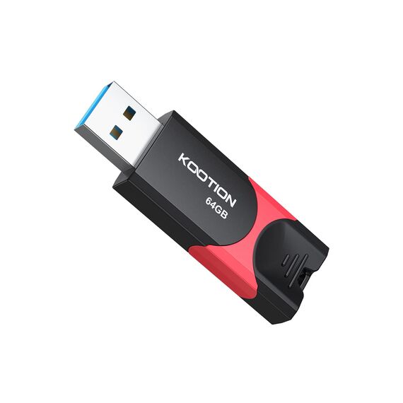 KOOTION USB Stick 64GB USB 3.0 USB C Stick Flash Laufwerk Thumb Drive Retractable USB Flash Drive Ultra High Speed Memory Stick mit LED-Anzeige für Datenspeicher Speicherstick