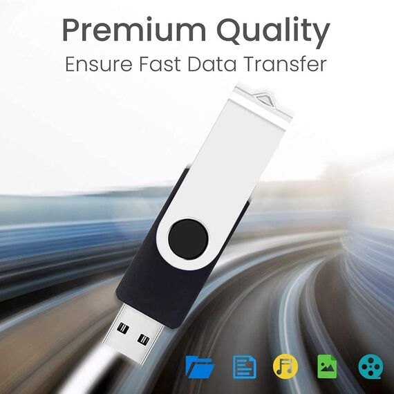 KOOTION USB-Sticks 8GB 20er Pack Memory Stick 20 Stück Set USB 2.0 Datenstick USB Flash Drives 8G Speichersticks 20 STK Flash-Laufwerke Thumb-Laufwerke Datenspeicher Stick Bunt 8 Gbyte Schwarz