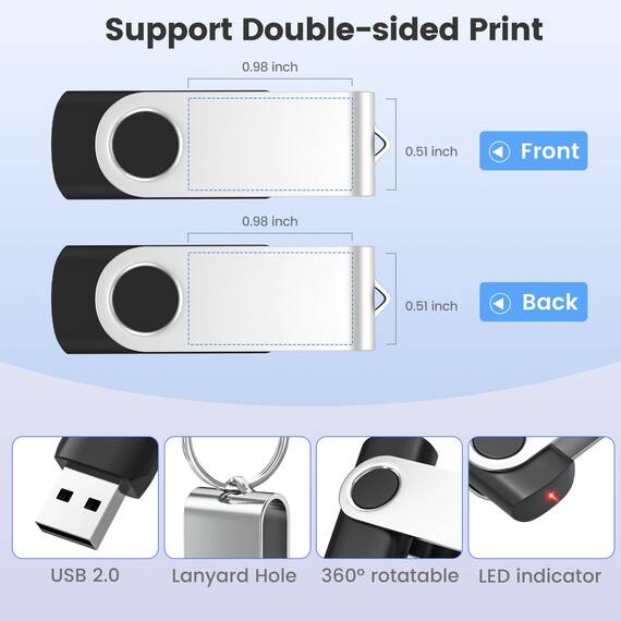 Individuelle 100 Stück USB Sticks 512MB 1GB 2GB 4GB 8GB 16GB 32GB mit personalisierter Metall-Memory-Stick und gedrucktem Logo Tastenform