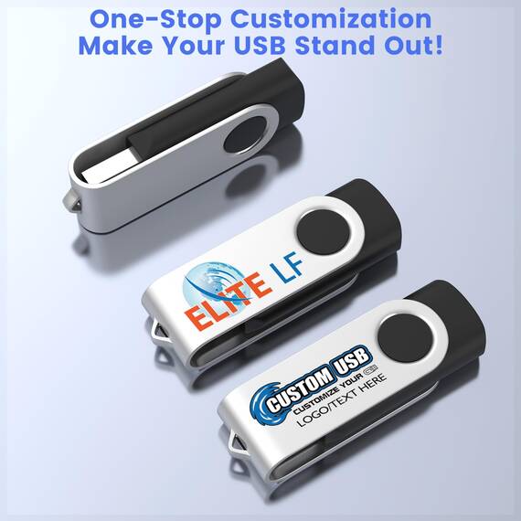 Individuelle 100 Stück USB Sticks 512MB 1GB 2GB 4GB 8GB 16GB 32GB mit personalisierter Metall-Memory-Stick und gedrucktem Logo Tastenform