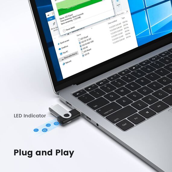 KOOTION 10 Stück USB Sticks 64GB Speichersticks Set USB 2.0 10 STK Bunt Datenstick Memory Stick Metall 64G Thumb Drive 10er Pack Flash-Laufwerke 64 Gbyte Flash Sticks USB Flash Drives Mehrfarbig